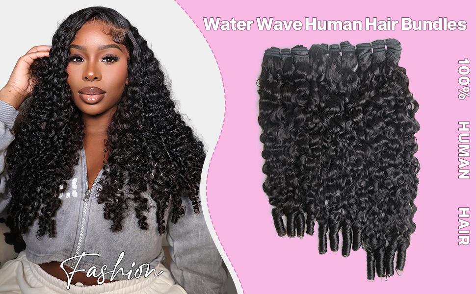 Karlami Hair Burmese Curly Bundles with Spriral End 3c4a Quick Weave Pixie Curly Bundles Human Hair 14-30inch Loose Deep Wave 100% Virgin Body Wave Bundles Sew in Extension Straight Bundles with 5x5 Closure Human Hair Bundles for Women Natural Black