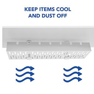 【TikTokShopBlackFriday】FLEXISPOT Under Desk Cable Management Tray, Metal Wire Raceway Organizer for Standing Desk