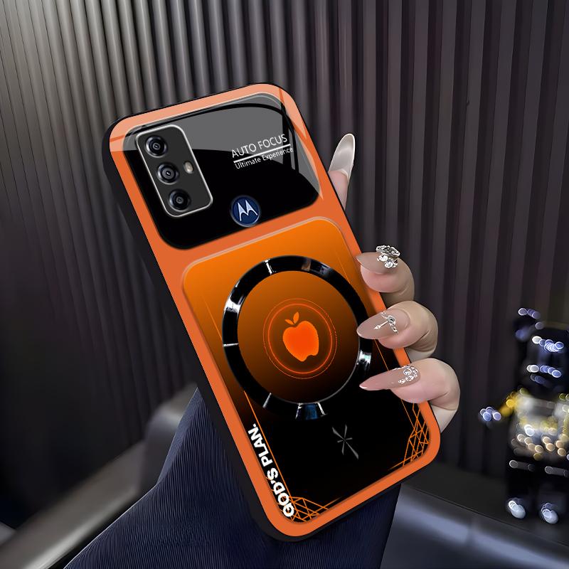 “God’s Plan” MagSafe phone case — neon cyberpunk faith magnetic cover for Motorola Moto G Power (2022) — 975 tiktokshopspringglowup