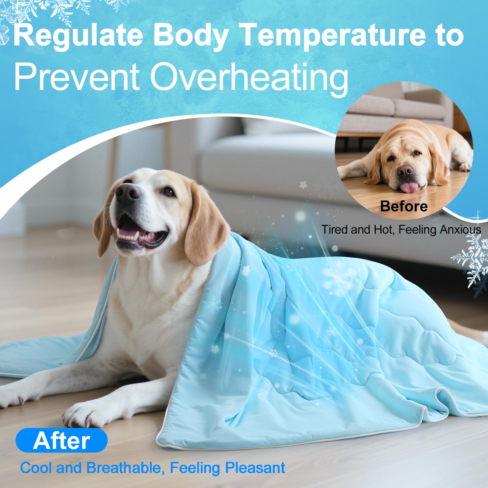 Pawaboo Premium Cooling Dog Blanket, Q-MAX>0.4 Cooling Blanket for Dogs, Washable Lightweight Summer Quilt for Pets and Humans, Self Cool Quilt for Cats, Cool Throw for Hot Sleepers Pawaboo Premium Cooling Dog Blanket, Q-MAX>0.4 Cooling Blanket for Dogs, Washable Lightweight Summer Quilt for Pets and Humans, Self Cool Quilt for Cats, Cool Throw for Hot Sleepers