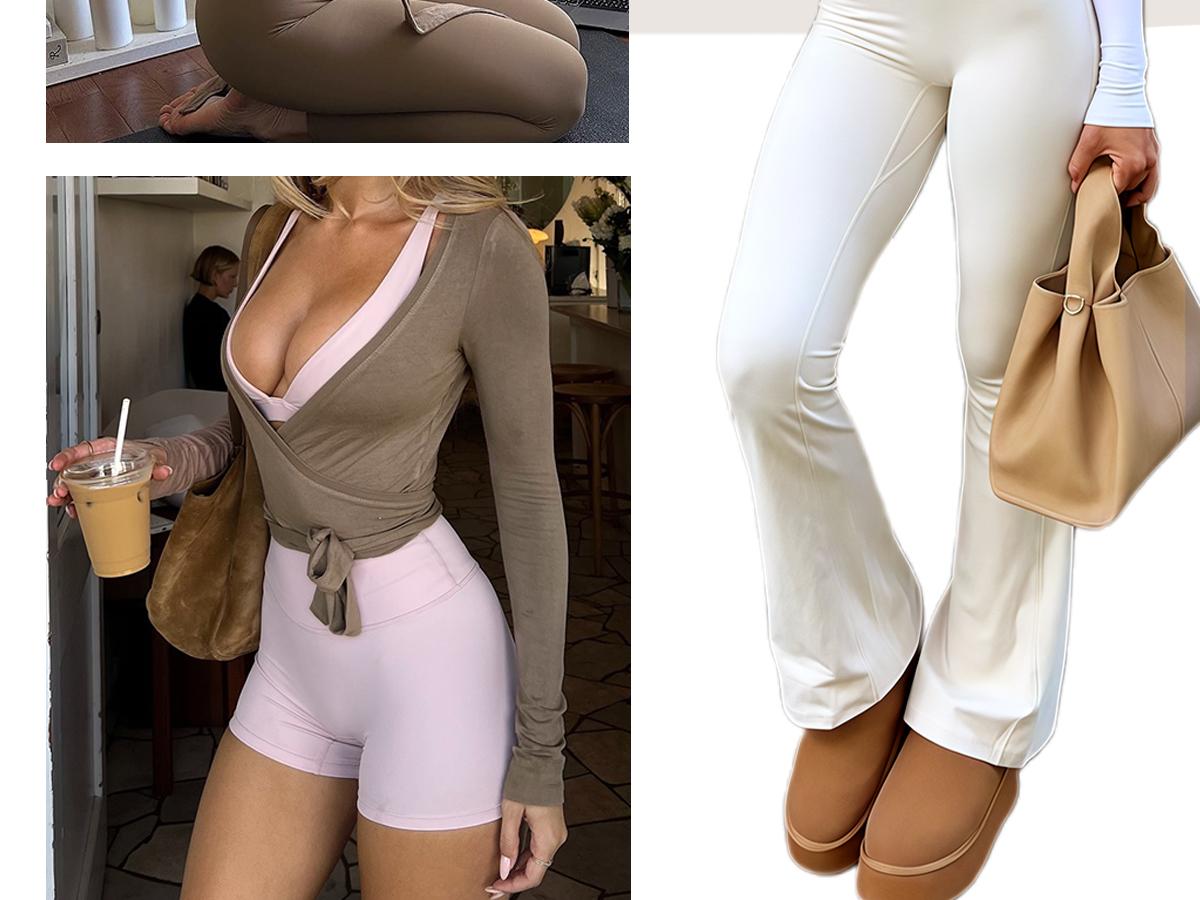 Danysu Ballet Wrap Tops Long Sleeve Cross Tie Crop Shirts for Women Deep V-Neck Dance Clothes Y2K Fall Cardigans