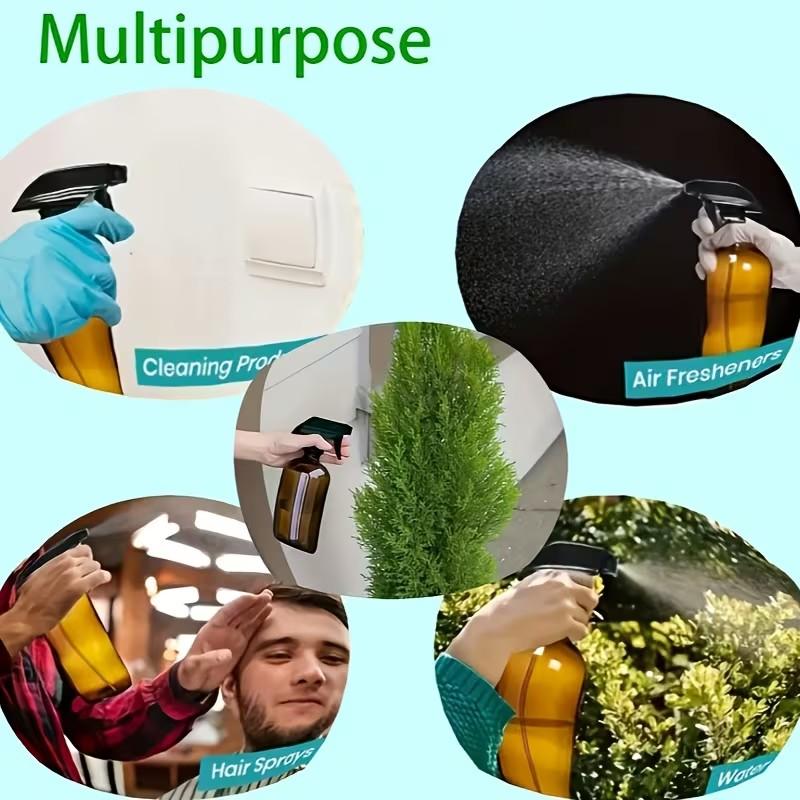 Multifunctional Spray Bottle Set, 6 or 8 Pack Options, 16.9 Oz Large Capacity Reusable Storage Bottles, Ideal for Shampoo, Shower Gel, Cleaning Liquid, Gardening, Beauty Salon