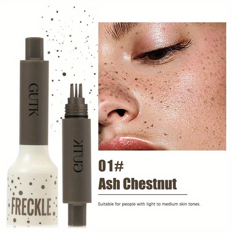 Waterproof Freckle Stamp Pen, 5-Point Natural Fake Freckles Makeup Pen, Quick-Dry & Smudge-Proof Long-Wear, Skin-Friendly Formula, Easy to Create Realistic Freckle Look, 4 Vibrant Shades for All Skin Tones