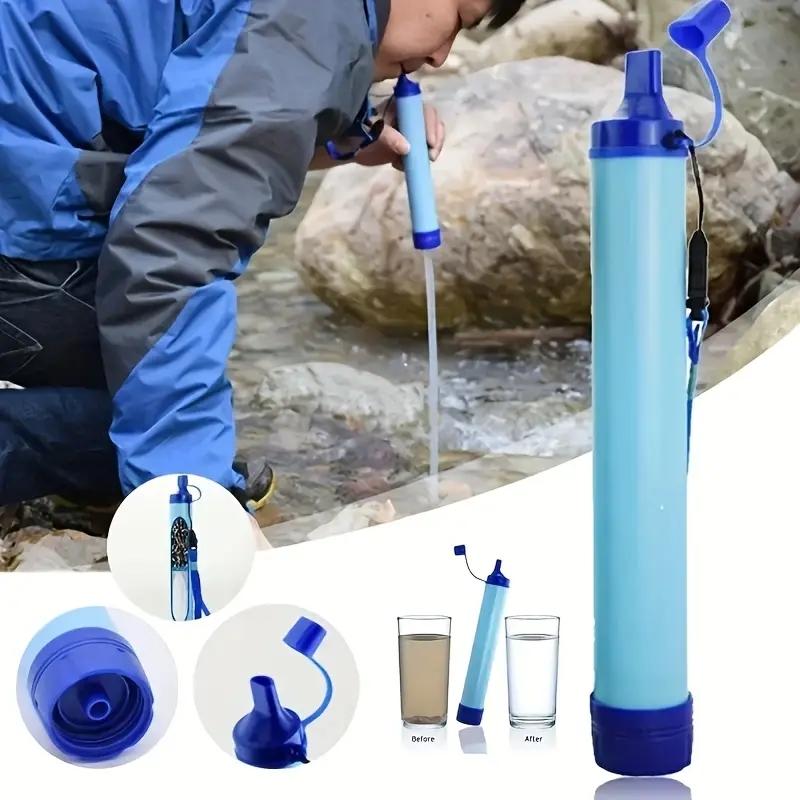 Portable Water Purifier, Outdoor Water Filter for Camping and Hiking, Emergency Water Purification for Travel, Wilderness, Streams, Lakes