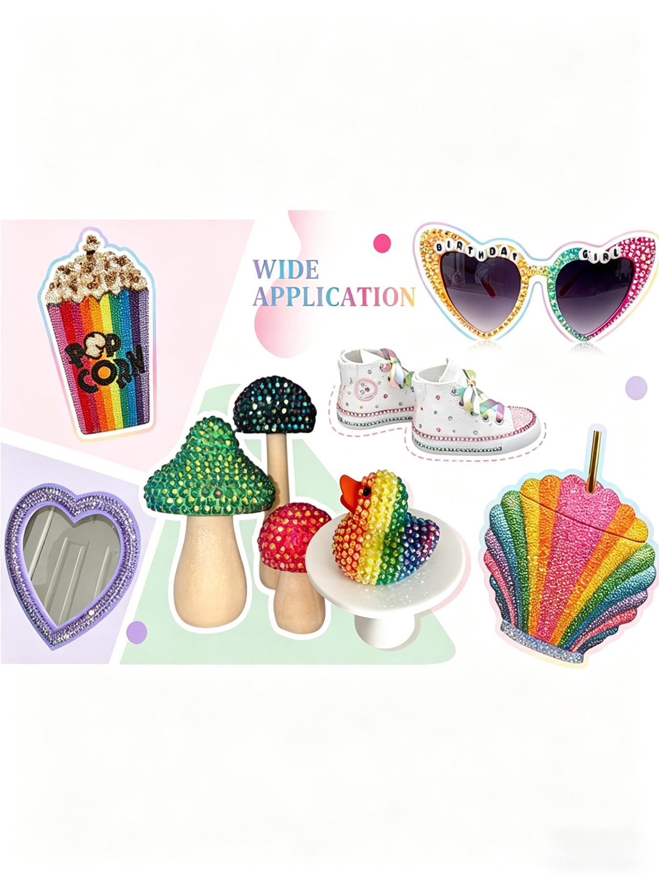 24 Grid 24000pcs Candy Resin Rhinestones, 3mm Ab Color Flat Back Jelly Water Drills, DIY Jewelry, Nail Art, Phone Decorations