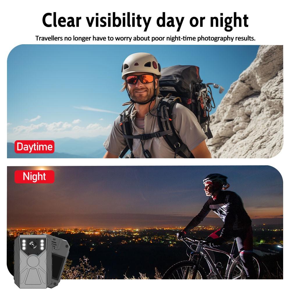 1080P WiFi Body Camera, WiFi Pocket Camera, Multifunction HD Recorder, Mini Security Camera Camcorder with Night Vision & Real-Time Sync, 1800mAh Battery & TF Card Slot, Hands-Free Clip On Recorder for Travel Vloggers, Portable Evidence Recorder