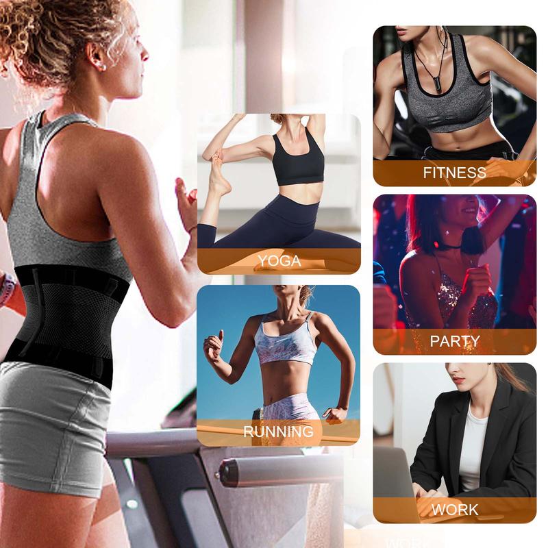 Women's Double Velcro Waist Trainer, Adjustable Velcro Waist Cincher, Tummy Control Shaper, Waist Trainer for Women, Sports Waist Trainer for Workout, Waist Trainer Trimmer