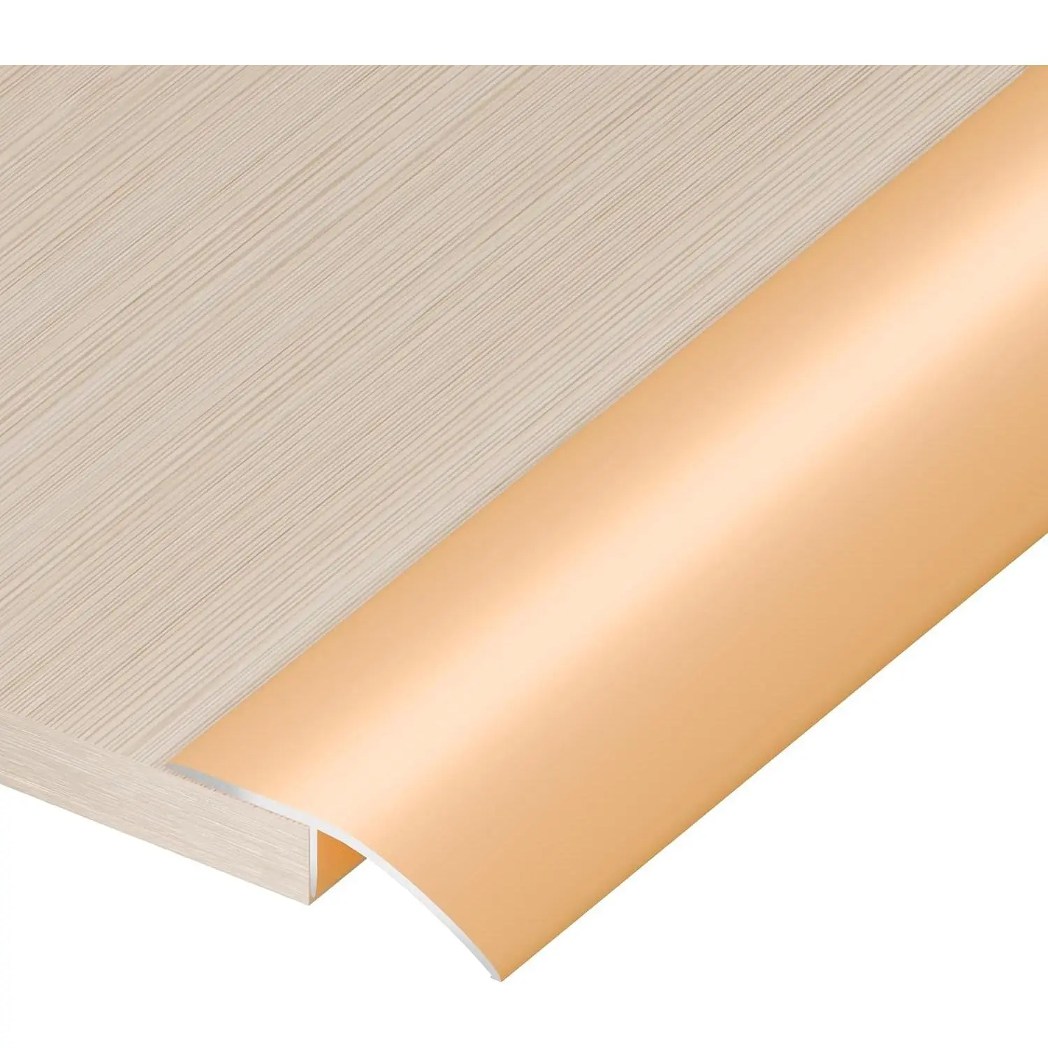 36” Aluminum Floor Transition Threshold Strip, Bridge The Height Gap Between 0.2 to 0.7 inches for Doorway Ramp Tiles Laminate Planks (Gold, 35.4“x1.7”)