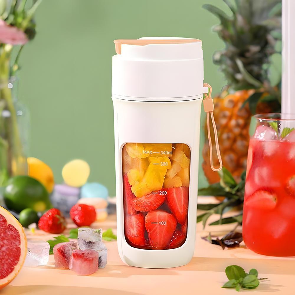 Portable USB Rechargeable Juicer Cup with 10 Blades, Small Juice Blender Travel Mug, Ideal for Smoothies and Milkshakes, Multifunctional Kitchen Accessory