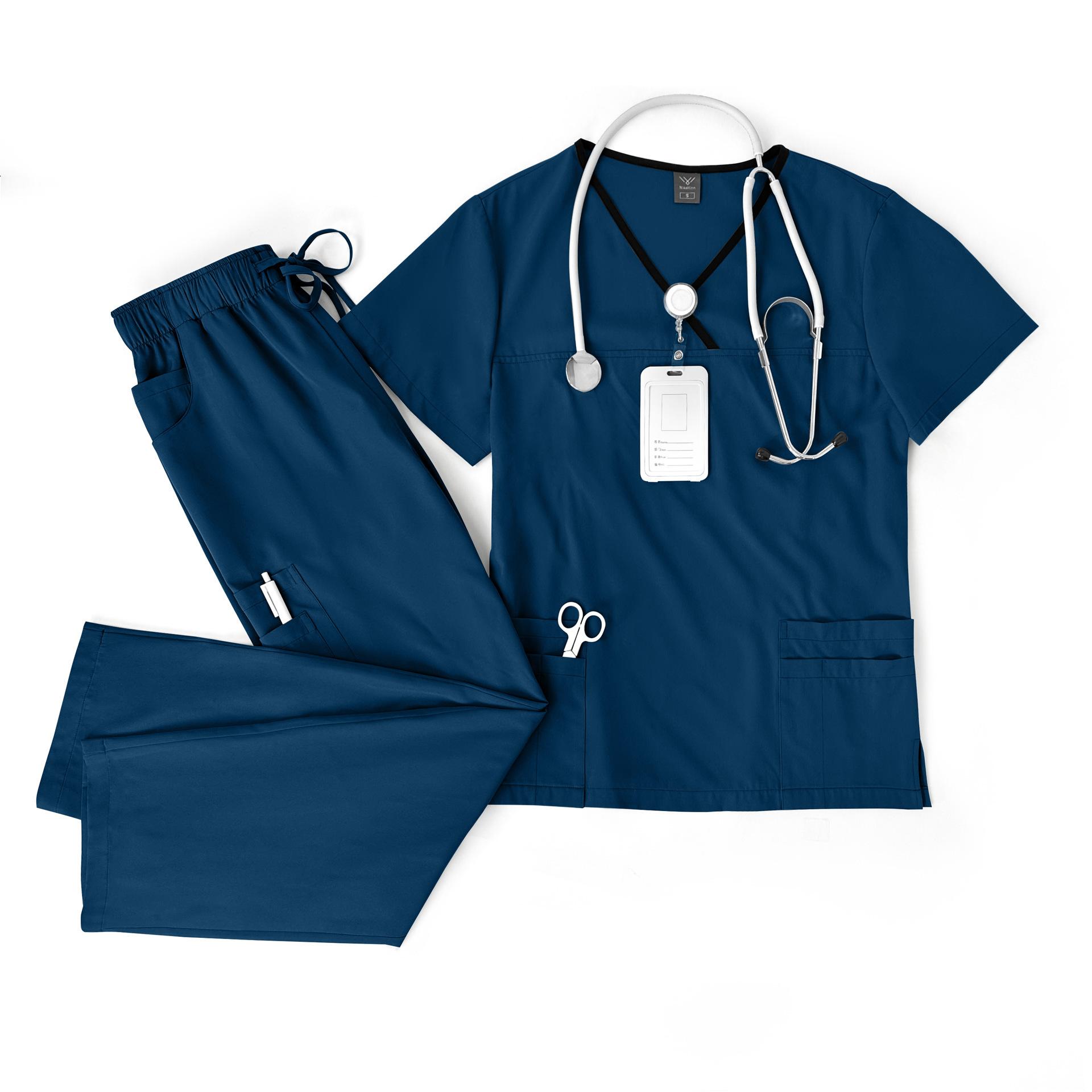 Thin Quick-drying Nursing Home Uniform Female Work Clothes Set Spa Beauty Salon Short-sleeved Trousers Hand Washing Clothes Set