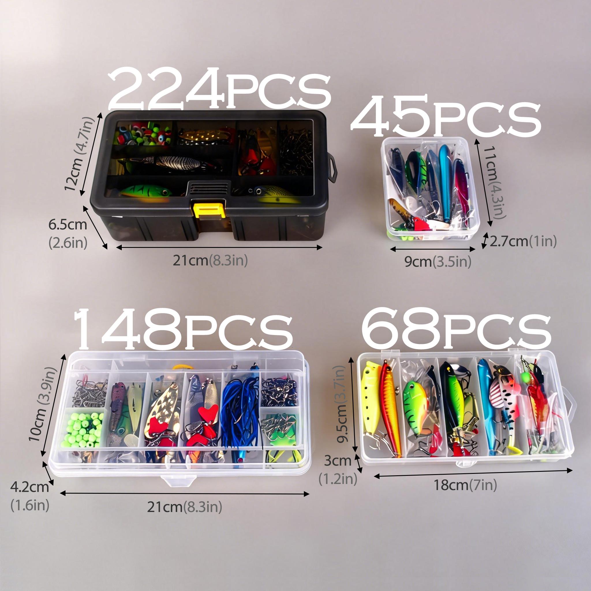 Full Range Lure Hard Bait Set, Fishing Tackle, Fishing Equipment, Includes Multi-Section Fish, Minnow, Swinging Fat Boy, Pencil, Wave Climber, Sparkle, Various Hard Baits, Topwater Lure, Artificial Fishing Lure, Fishing Lure Kit #GLOBAL PICKS