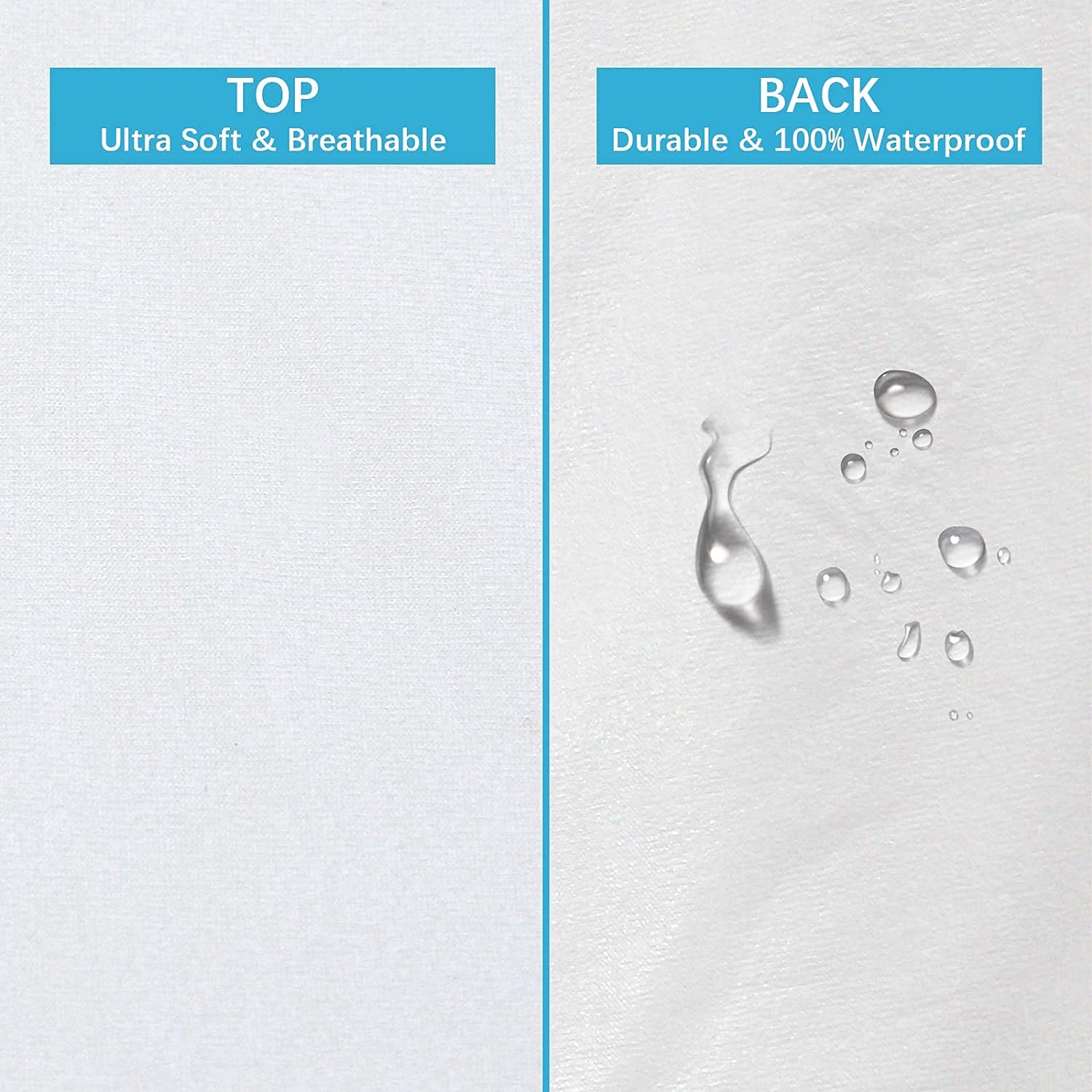 Biloban 2/4 Pack Waterproof Pillow Protectors with Zipper, Bed Bug & Dust Mite Proof Pillow Covers, Ultra-Soft Breathable Noiseless Pillow Encasement Moisture Wicking Pillow Cases, Standard/Queen/King Size, Machine Washable #TiktokShopSpringGlowUp