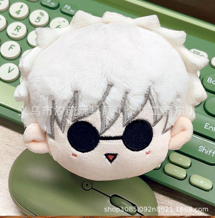 Anime Jujutsu Kaisen Gojo Satoru Plush Doll Cotton Stuffed Toy Hanging Keychain Figure Action Figure Collectible Miniature Gift