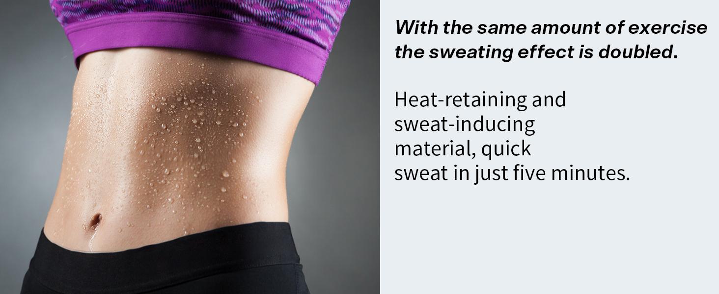 LALAHIGH Sweat Waist Belt: Abdominal Training, Sweat Activation, Targeted Fat Burning, Slimming Effect, Visible Waistline Transformation