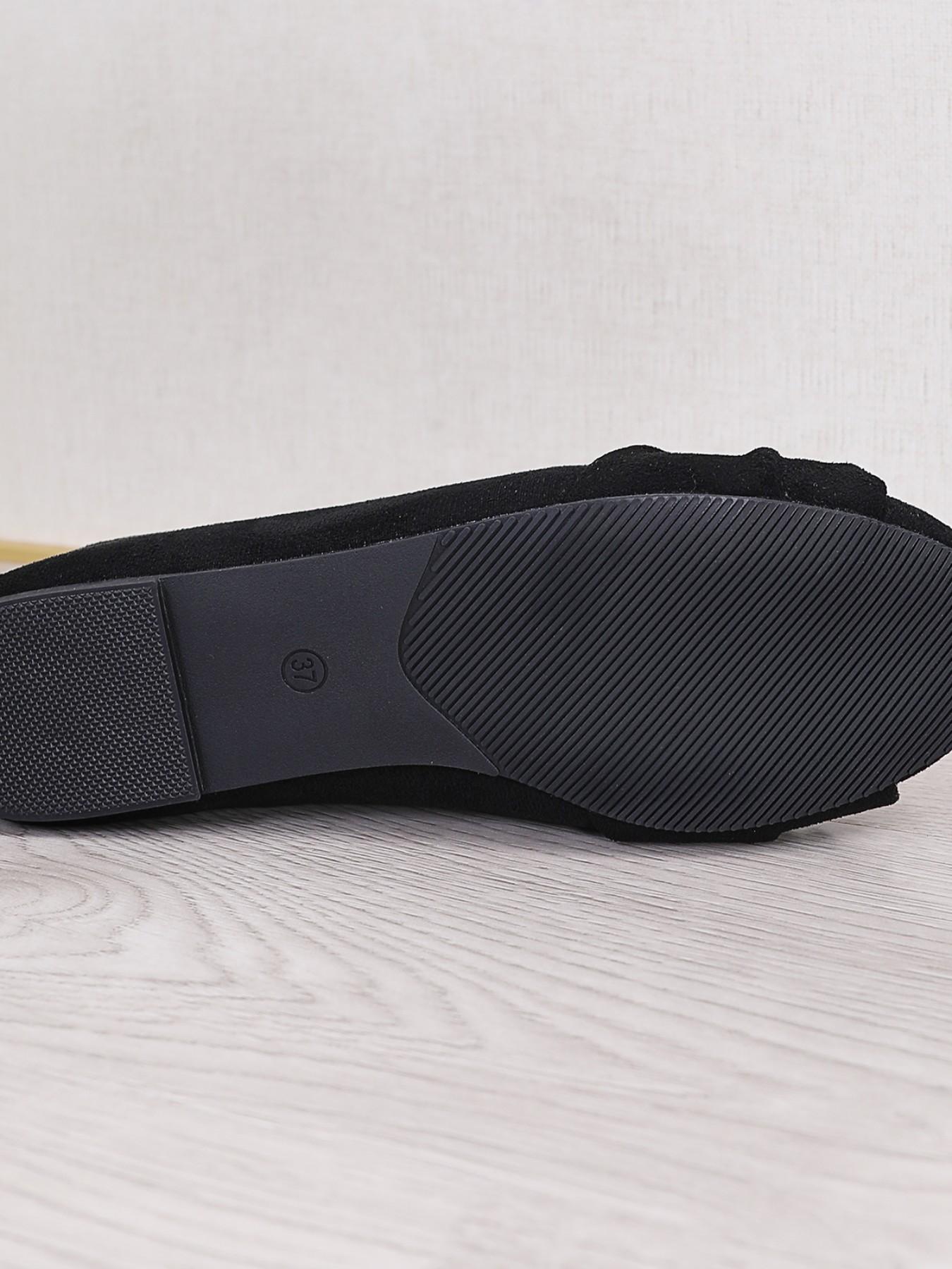 Soft Sole Comfortable Shoes, Perfect for Commuting, Wide Fit Friendly, French Style Irregular Knot Design, Butterfly Pattern, All Seasons Casual Wear