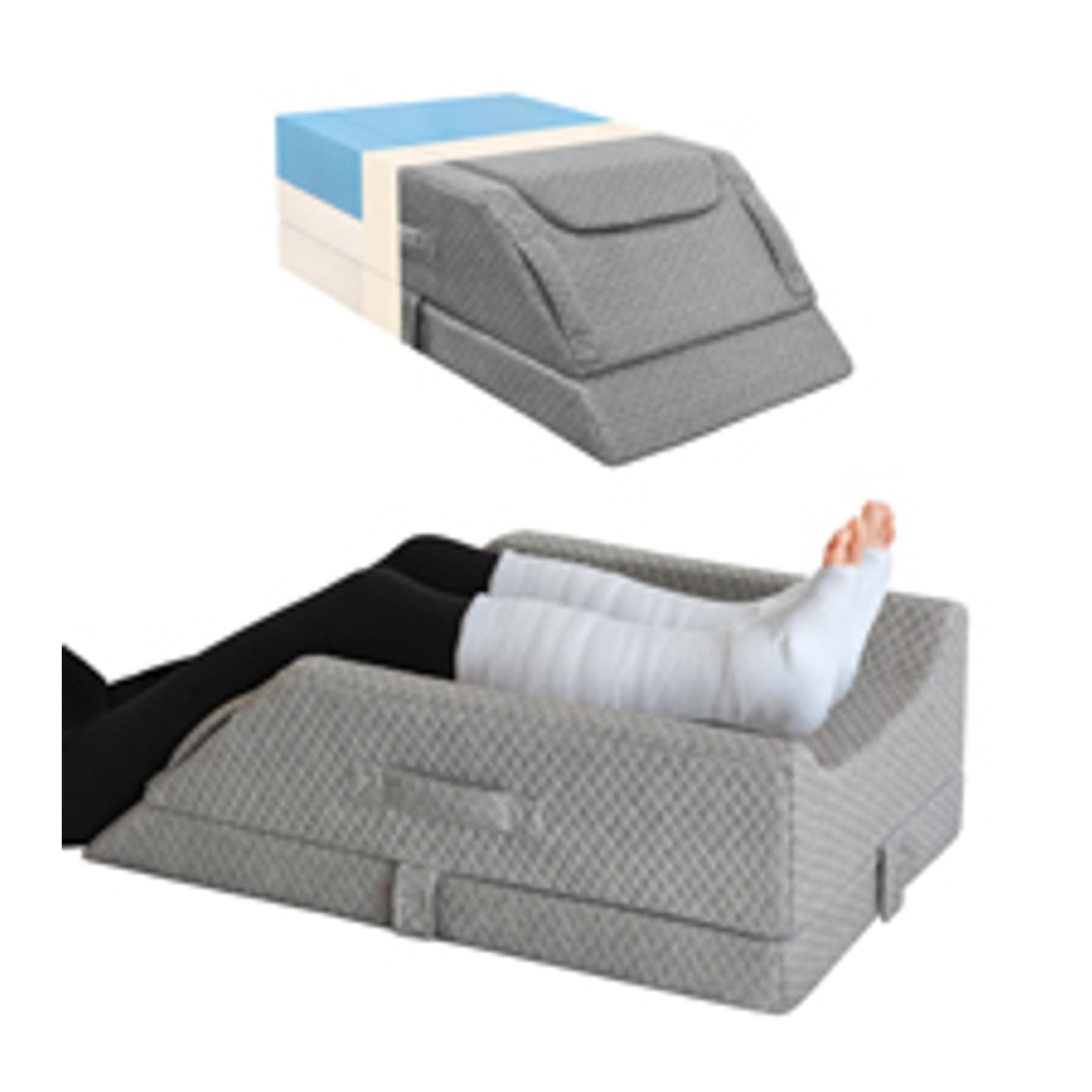 4-Height Adjustable Leg Elevation Pillows for After Surgery, Injuries, or Rest, Memory Foam Leg Pillows for Sleeping with 3 Handles and Insert Pad, Washable Velvet Cover 4-Height Adjustable Leg Elevation Pillows for After Surgery, Injuries, or Rest, Memory Foam Leg Pillows for Sleeping with 3 Handles and Insert Pad, Washable Velvet Cover