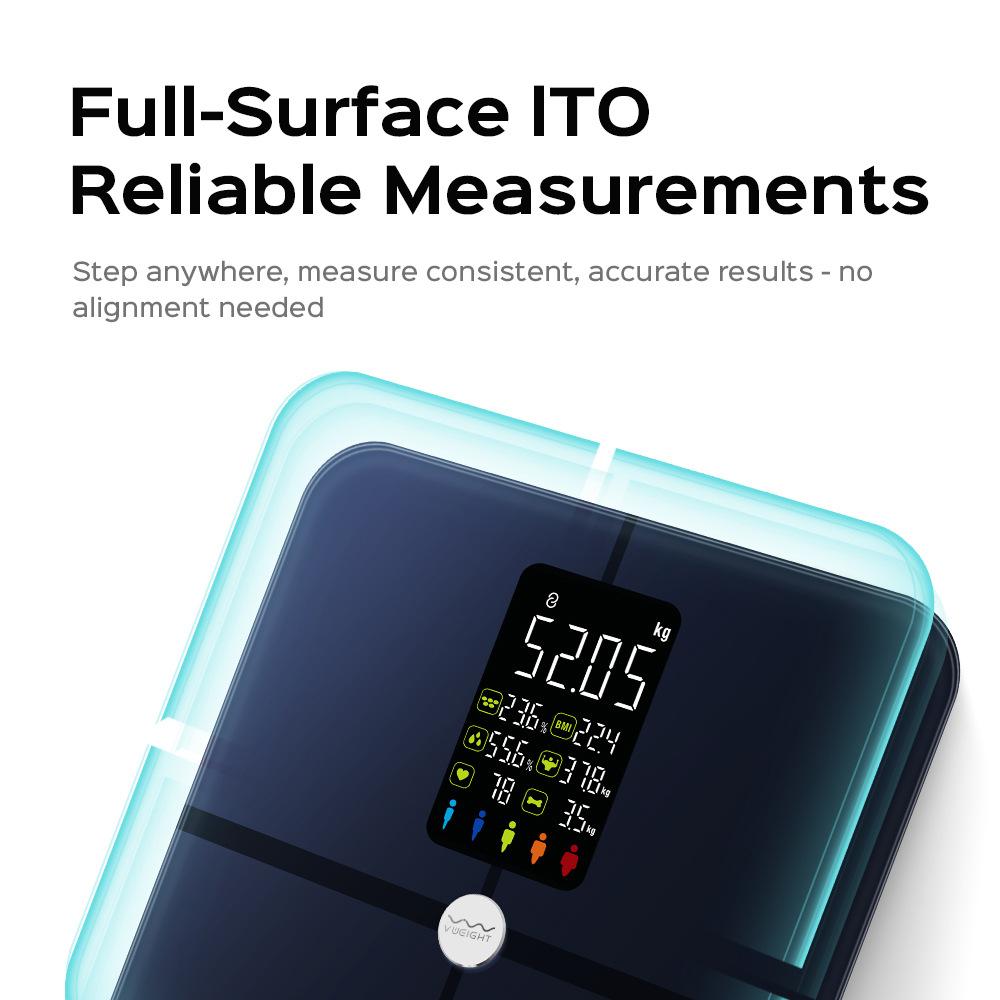 Fitdays Bathroom Scale, Smart Bluetooth Body Weight Scale, High-Precise 16  Body Indicators, Tracks Heart Rate, Body Weight, BMI,  BMR, Fitness tracking, up to 24 Users