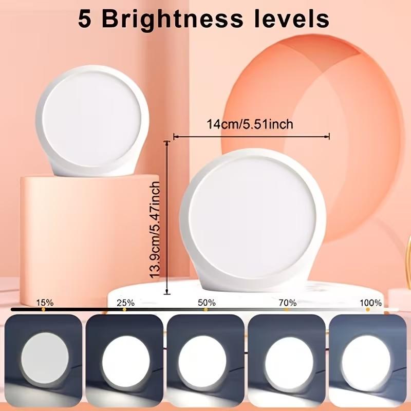 LED Sunlight Lamp Simulates Natural Light, Touch Control with Memory Function, Adjustable Brightness Levels, Portable Home Office Use