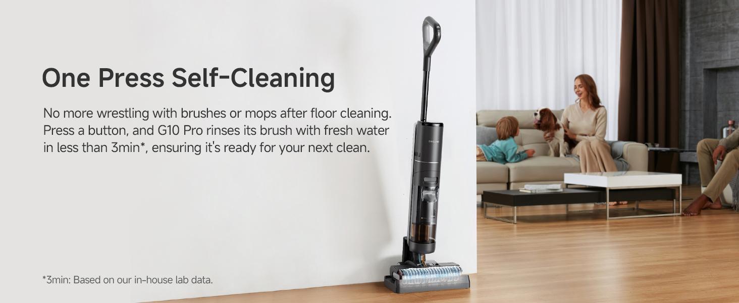 DREAME G10 Pro SE Vacuum Mop, Wet Dry Vacuum Cleaner, Cordless Vacuum Mop All in One for Hard Floors