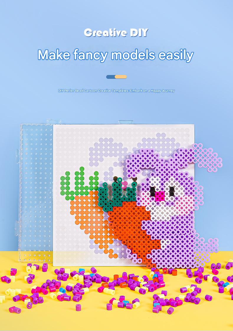 Fuse Beads DIY Craft Kit |   5MM Animal Pattern Bead Set |   Creative Educational Art Toy for Kids