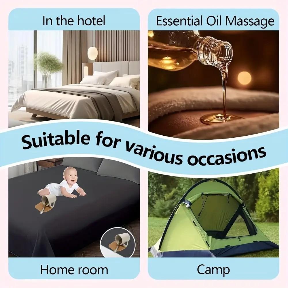 Large Size Bed Sheet, PVC Material, Easy to Cut Clean Reusable, Suitable for Hotels Essential Oils Massage Indoor Home Outdoor Travel Camping