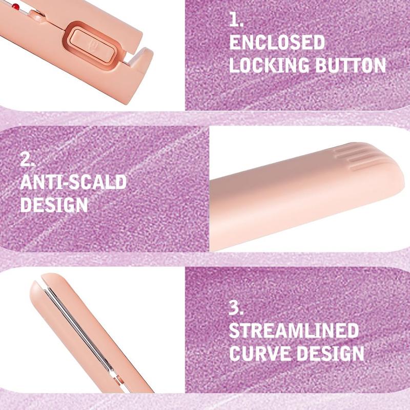2 in 1 Mini Dual Purpose Curling Iron,Upgraded Mini Curling Wand & Flat Iron Hair Straightener,Upgraded Dual Purpose Curlings Irons,Mi-ni Cur-ling Wand for Short and All Hair Types
