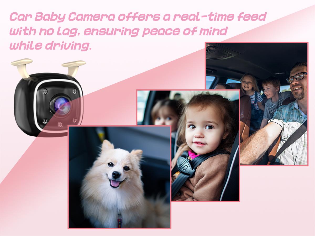 RVGoNow Baby Car Camera for Moms - USB Powered 4.3'' HD 1080P Monitor, Rear-Facing Seat Camera, Night Vision, 150° Wide-Angle, Easy Installation, Safe & Portable Baby Monitor for Car, Baby Mirror, New Moms Gift RVGoNow Baby Car Camera for Moms - USB Powered 4.3'' HD 1080P Monitor, Rear-Facing Seat Camera, Night Vision, 150° Wide-Angle, Easy Installation, Safe & Portable Baby Monitor for Car, Baby Mirror, New Moms Gift