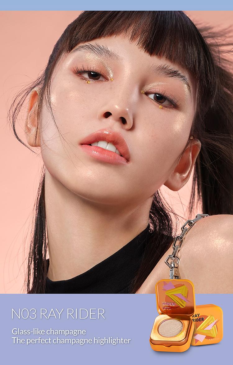 Kaleidos The Space Age Highlighter | Color-Shifting, Natural Glow, Multichrome, Translucent, Rave Makeup, Festival Makeup, Cosmetic Gift, Holographic Makeup, Ethereal Makeup, Duochrome, Glassy Skin