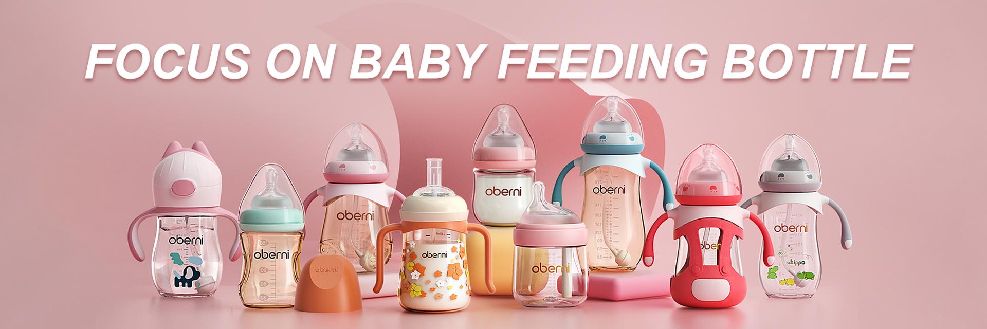 Oberni 9oz Anti-Colic Baby Bottles with Weighted Straw & Non-Slip Handle BPA-Free Silicone Nipple for Newborns 12+ Months Safe Feeding Oberni 9oz Anti-Colic Baby Bottles with Weighted Straw & Non-Slip Handle BPA-Free Silicone Nipple for Newborns 12+ Months Safe Feeding