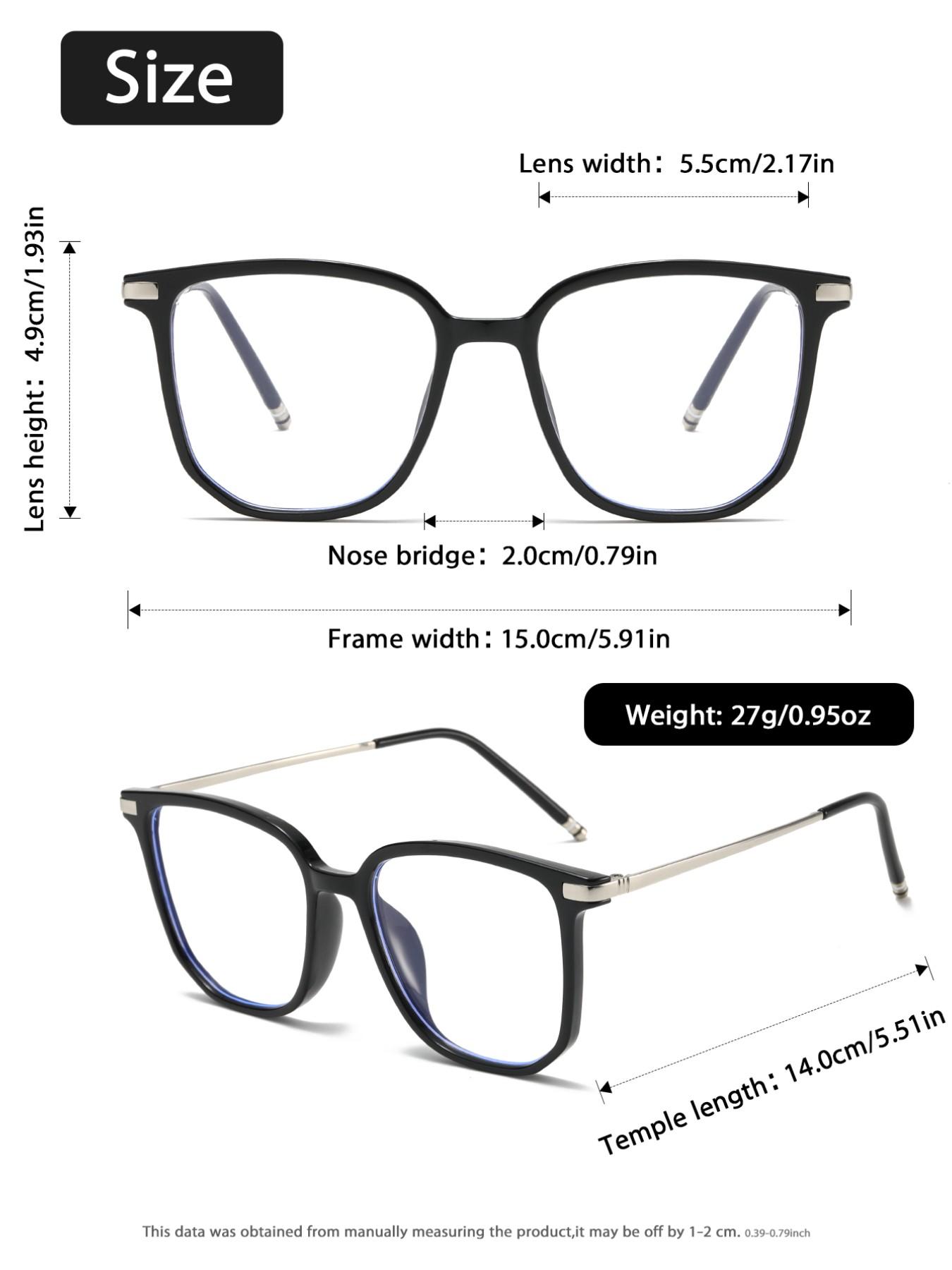 Rectangular Style Casual Women's Flat Mirror, Suitable for Office Commuting, Outdoor Leisure Activities, Fashionable and Practical, Leopard Pattern Eyeglasses