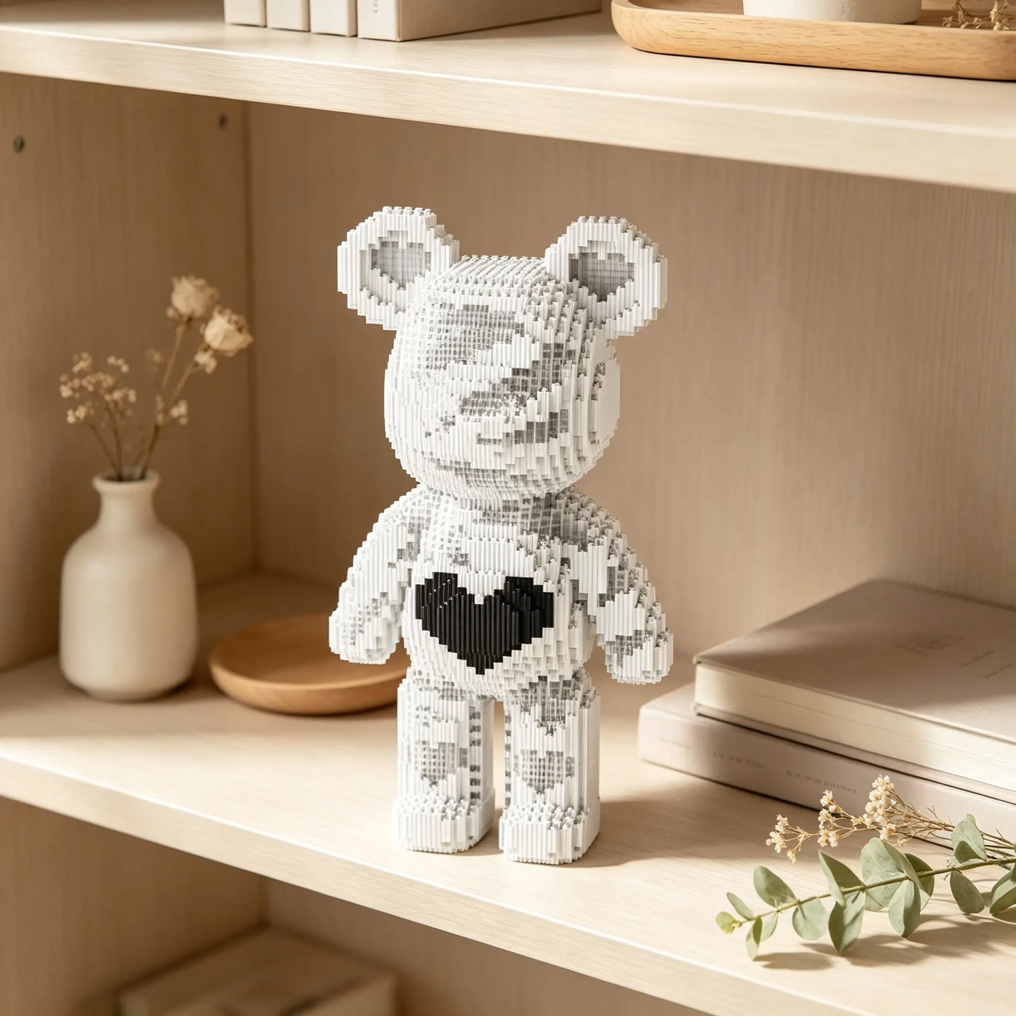 Ace Large Bear 3D Puzzle Building Blocks, Home Office Decor, Party Decoration, Ideal Gift, Handmade Craft, Fine Carving