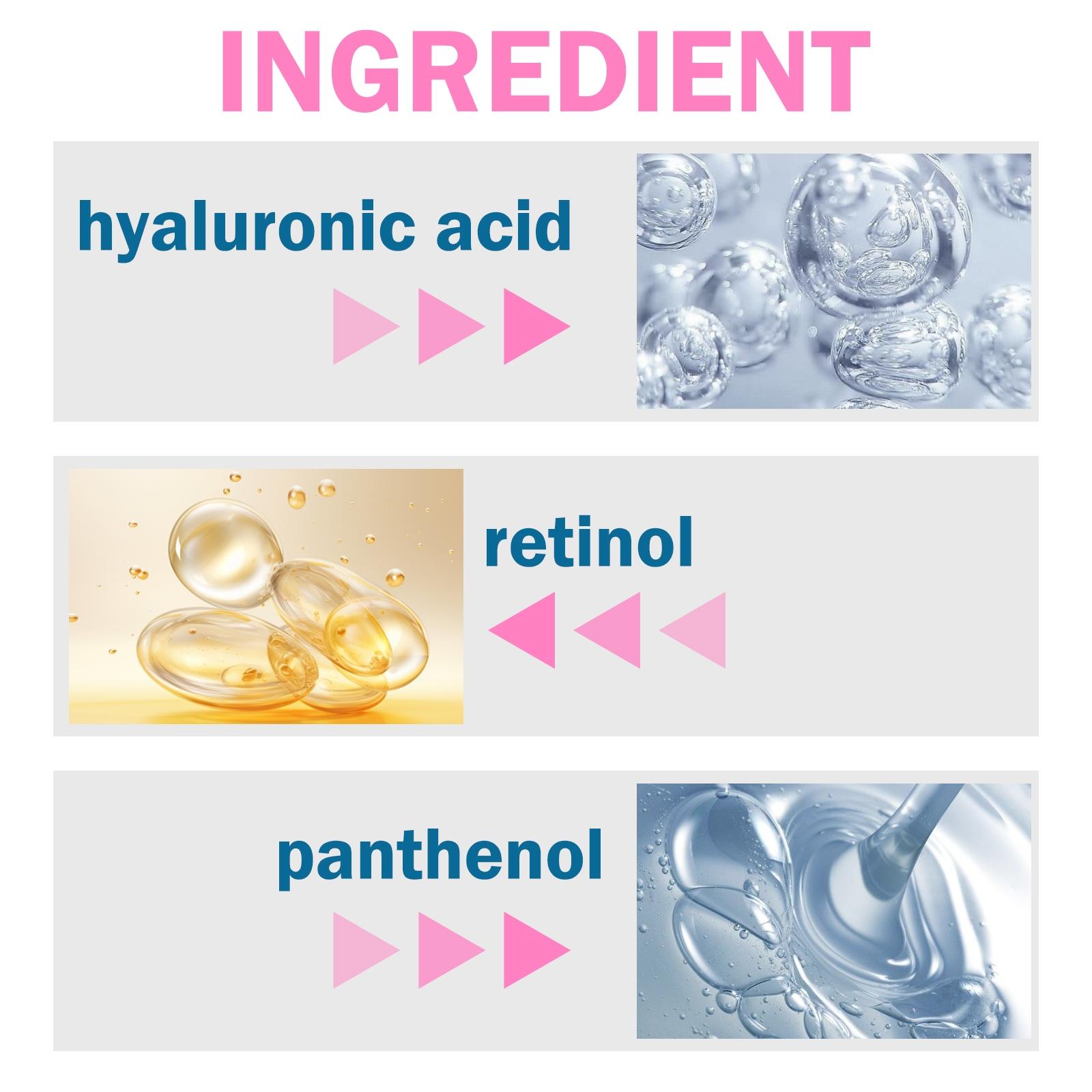 2pcs Hyaluronic Acid Micro Needle Eye Mask, Injected Retinol & Peptides, for Eyes Face Nose, Strong Moisture Tightening Glow