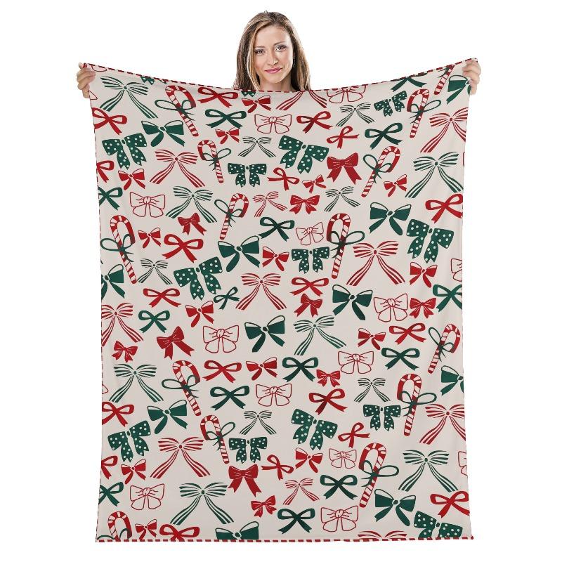 Funny blanket Holiday Printed Throw with Border