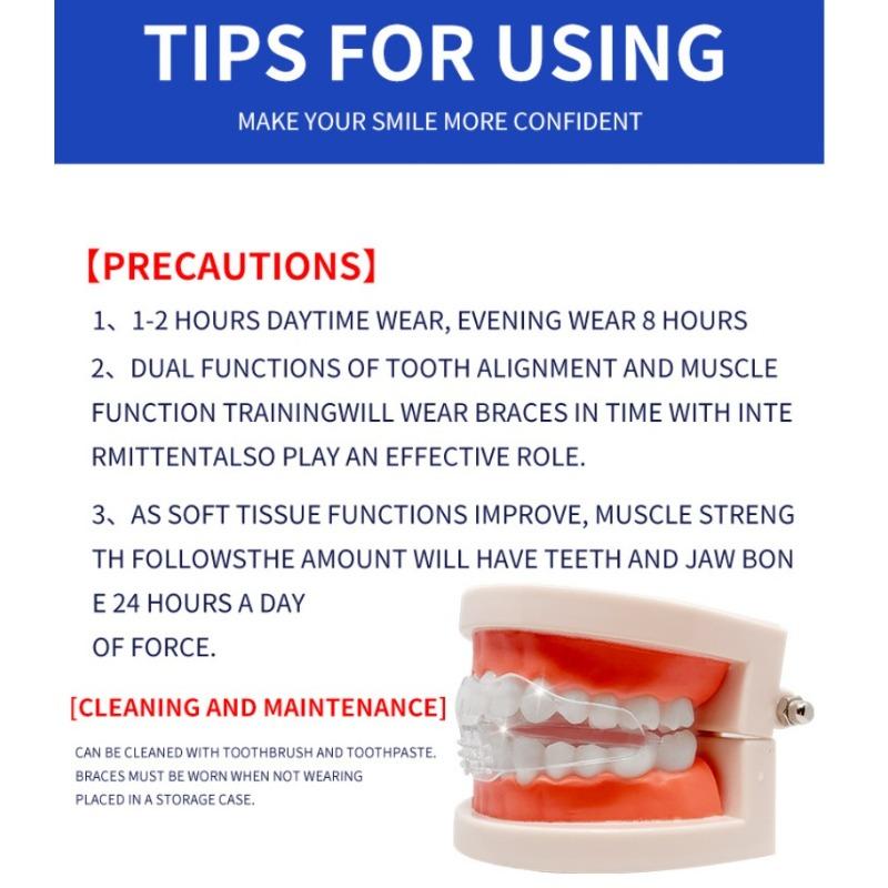 Silicone orthodontic braces Product with Storage Case, Comfortable to Wear, Safe to Use, Suitable for Both Men and Women