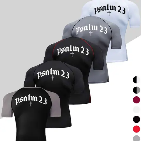 Men's Dragon Print Compression T-Shirt, Activewear, Fitness Shirts, Quick-Dry Breathable Stretch Fabric, Tight-Fitting Short Sleeve Top for Fitness and Outdoor Activities