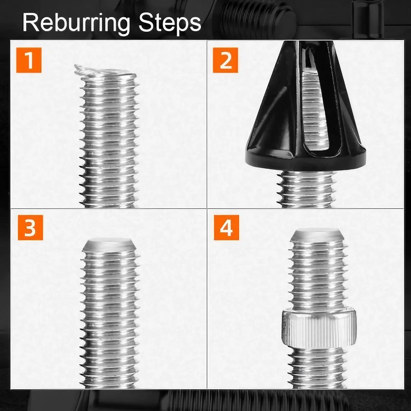 Metal deburring tools, high-efficiency multi-blade chamfering and trimming tools, anti-slip and anti-jamming drill bit repair equipment, precision HSS material external chamfering processing equipment