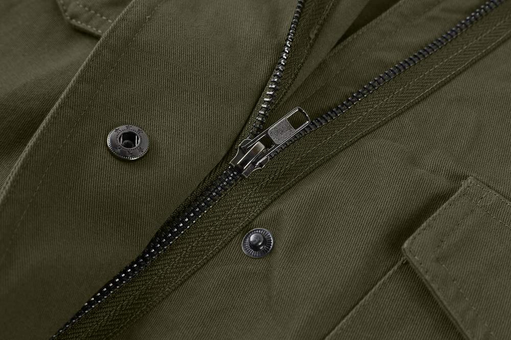 Close up of jacket fabric texture and stitching