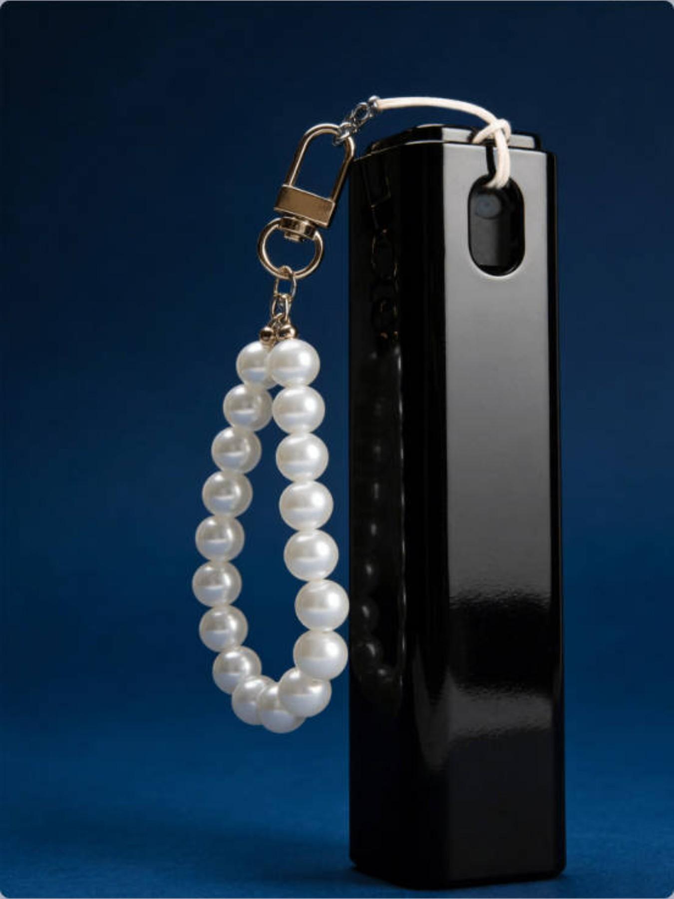 10ML Pearl Chain Portable Perfume Spray, Fillable Travel Sprayer, Cute Keychain, Leak-Proof Cosmetic Bottle, Ideal Gift for Women and Girls