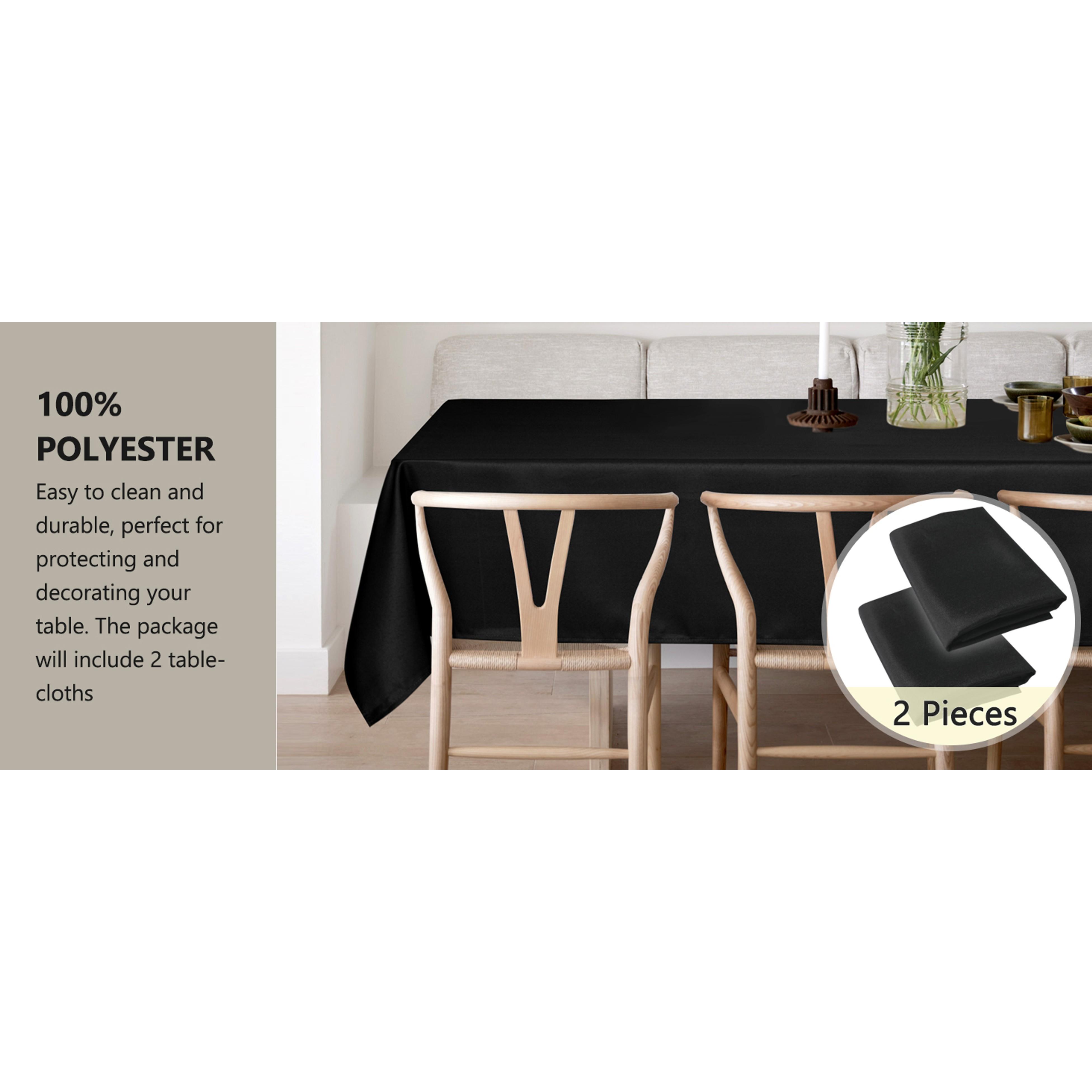 Clear Plastic 100% Waterproof Tablecloth - 54 x 78 Inch - Vinyl PVC Rectangle Table Cloth Protector Oil Spill Proof Wipe Clean Table Cover for Dining Tables, Parties & Camping, Crystal Clear Clear Plastic 100% Waterproof Tablecloth - 54 x 78 Inch - Vinyl PVC Rectangle Table Cloth Protector Oil Spill Proof Wipe Clean Table Cover for Dining Tables, Parties & Camping, Crystal Clear