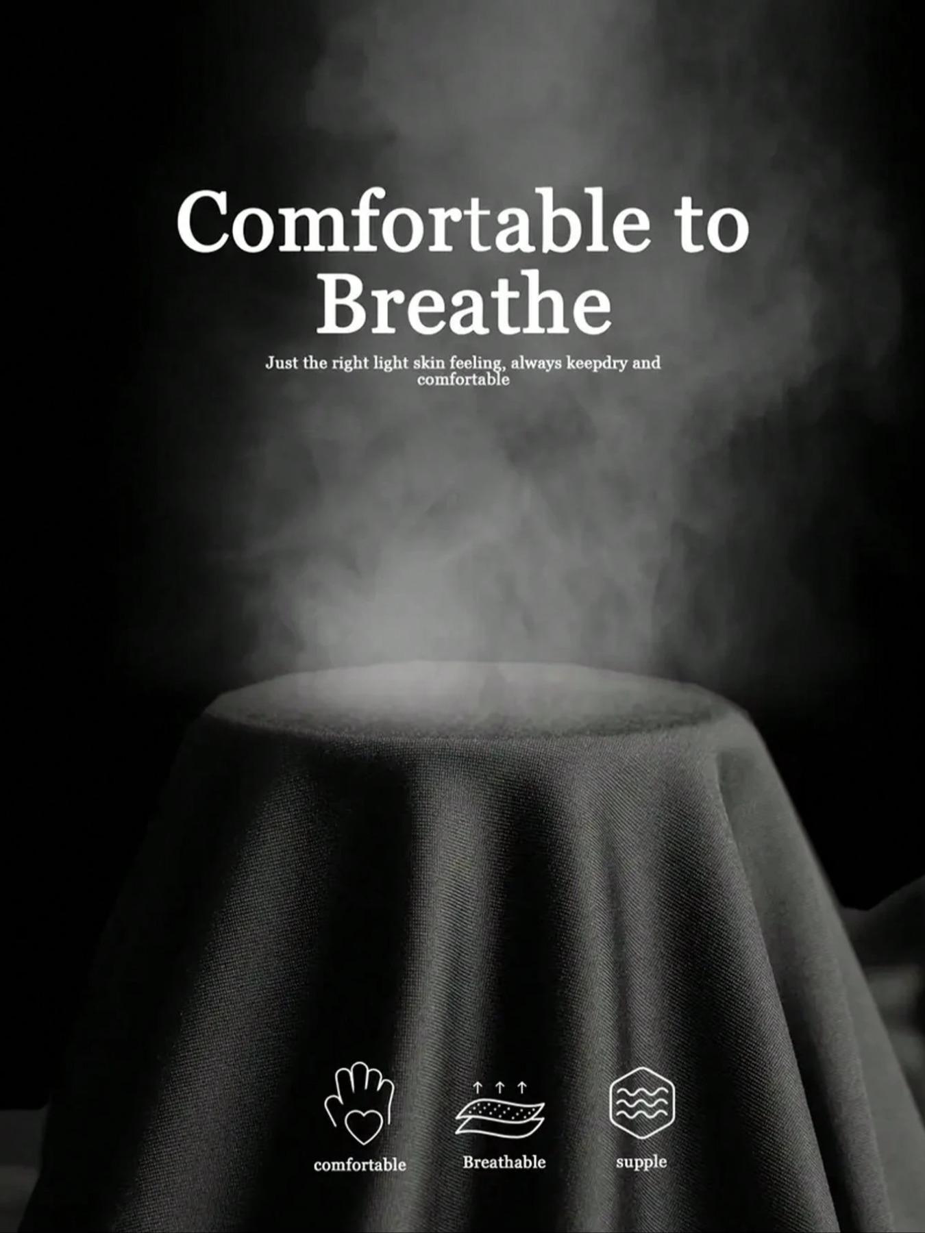 Men's Breathable Fitted Long Sleeve Compression Sports T-Shirt with High Neck Design, Fitness Long Sleeve T-Shirt