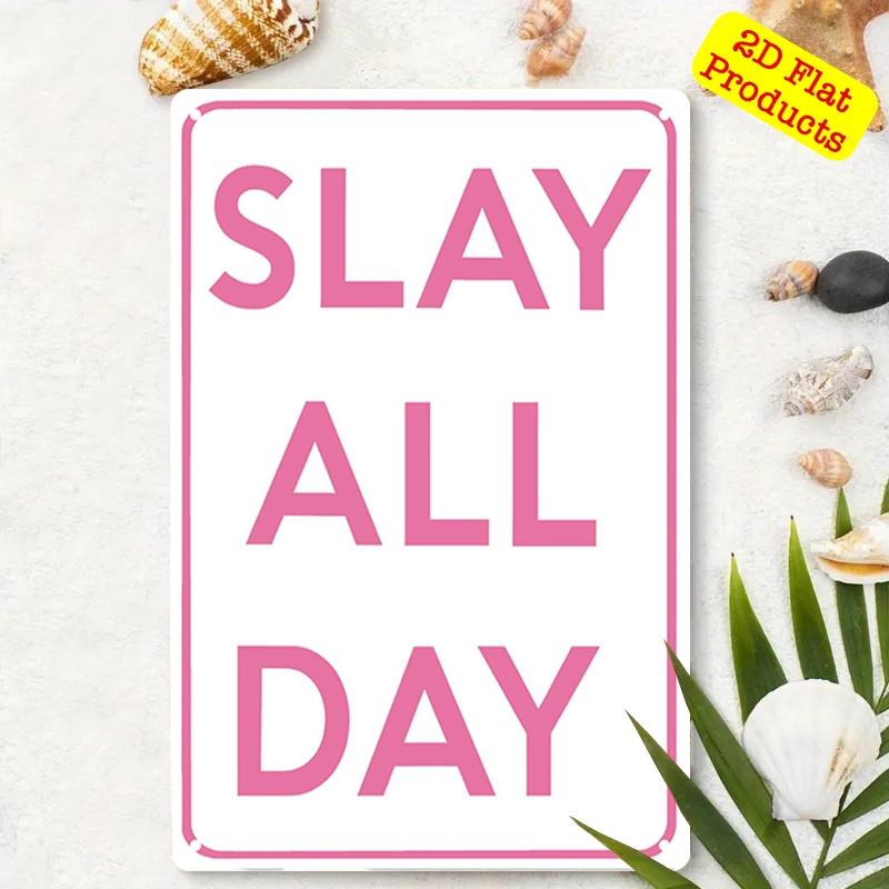 Girls' Exclusive Vintage Aluminum Art, Fun Warning Sign, Aluminum Decorative Poster, 8x12 Inches 2D Flat Aluminum Poster