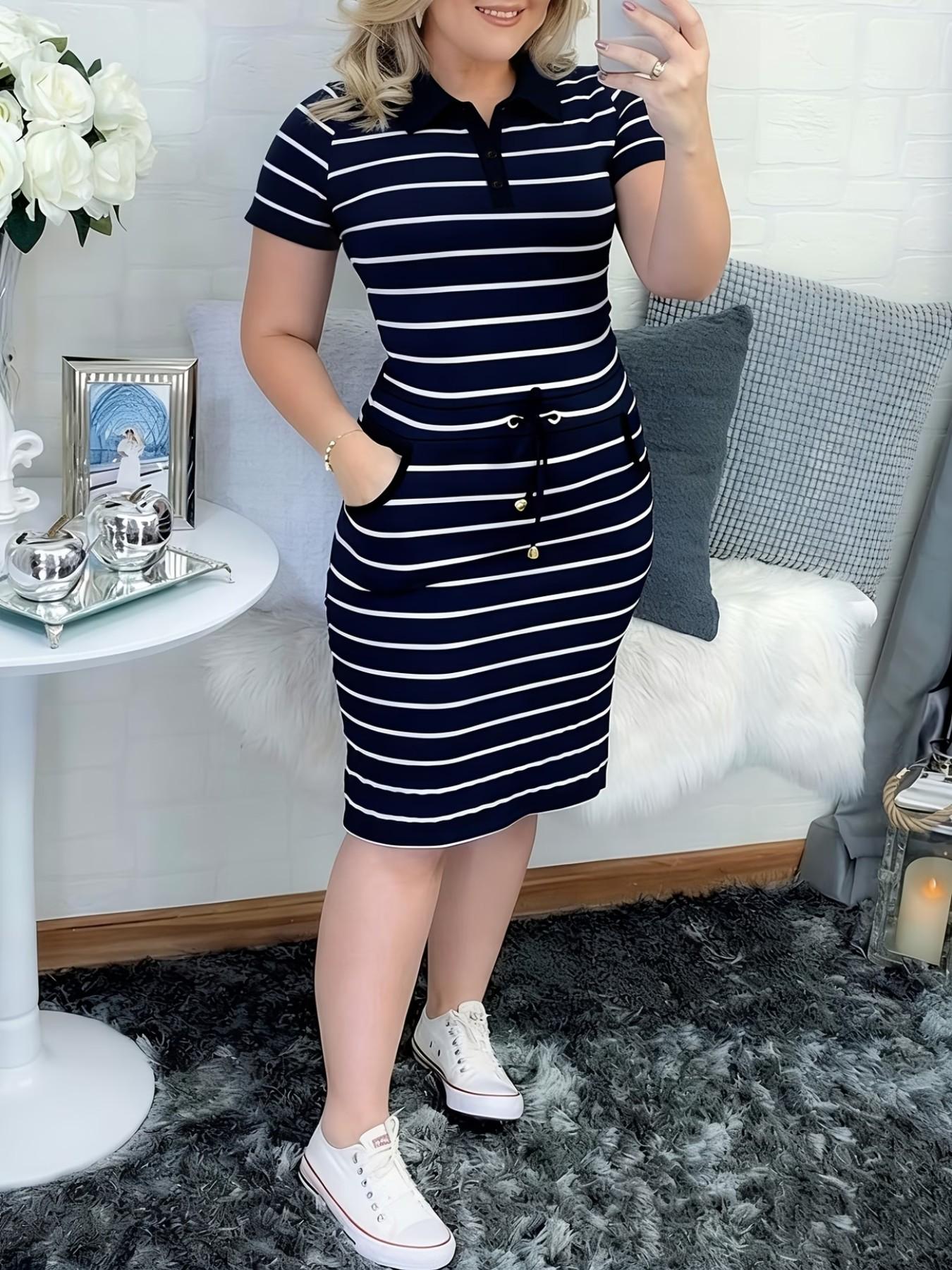 2026 New Casual Double Pocket Button Drawstring Bodycon Dress, Stylish and Comfortable Design, Perfect for Daily Wear 2026 New Casual Double Pocket Button Drawstring Bodycon Dress, Stylish and Comfortable Design, Perfect for Daily Wear