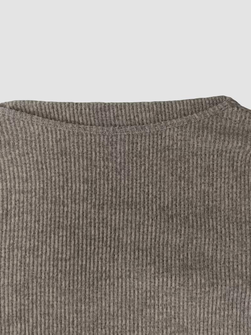 Women's Fall Winter Textured Knit Long Sleeve Romper Bodysuit, Sexy Slim-Fitting One-Piece, Plain Pattern, Moderate Fabric Thickness Women's Fall Winter Textured Knit Long Sleeve Romper Bodysuit, Sexy Slim-Fitting One-Piece, Plain Pattern, Moderate Fabric Thickness