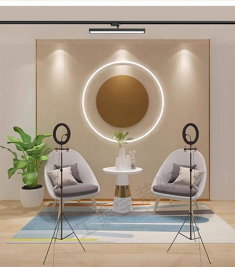 Adjustable Long Track Light LED Diffused Lighting Commercial Clothing Store Supermarket Rail Type Strip Lamp