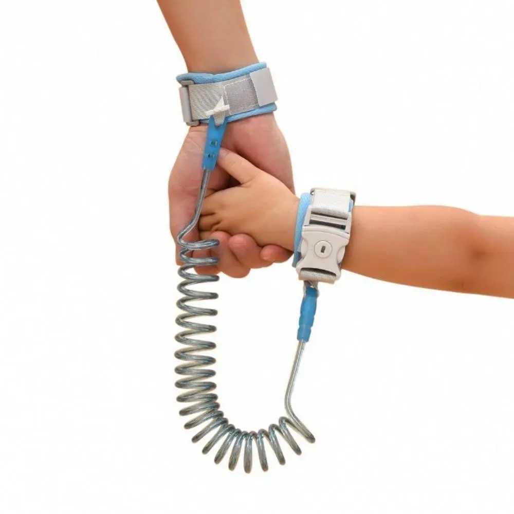 2M Lockable Spring Tether | 360° Rotating Outdoor Safety Strap | Anti-Lost Keychain & Gear Leash for Travel & Hiking
