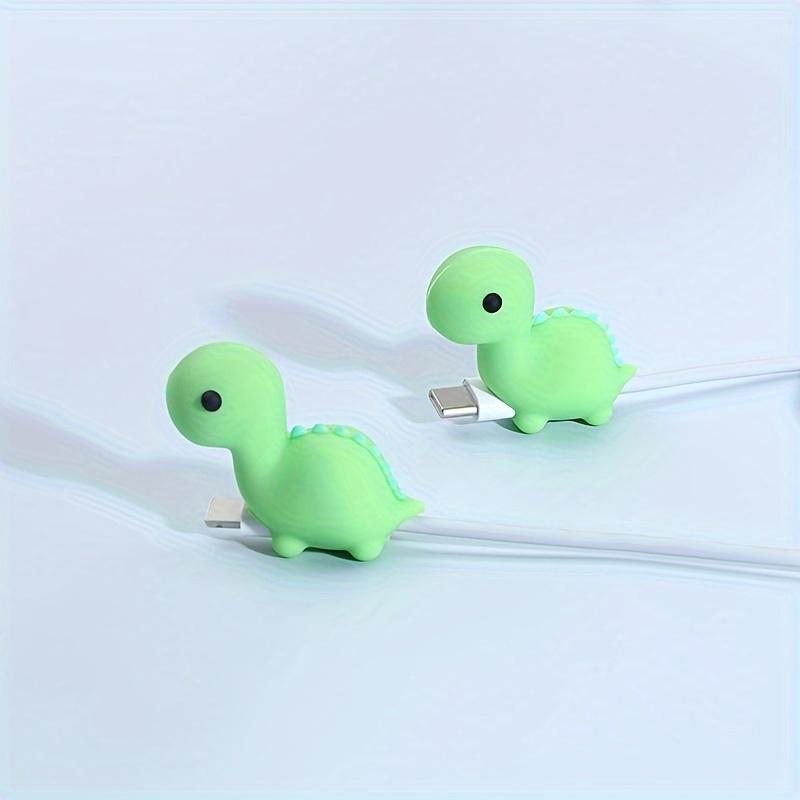 2-Pack Cartoon Silicone Cap for iPhone Data Cable Interface, Anti-Break Protector for iPhone Users