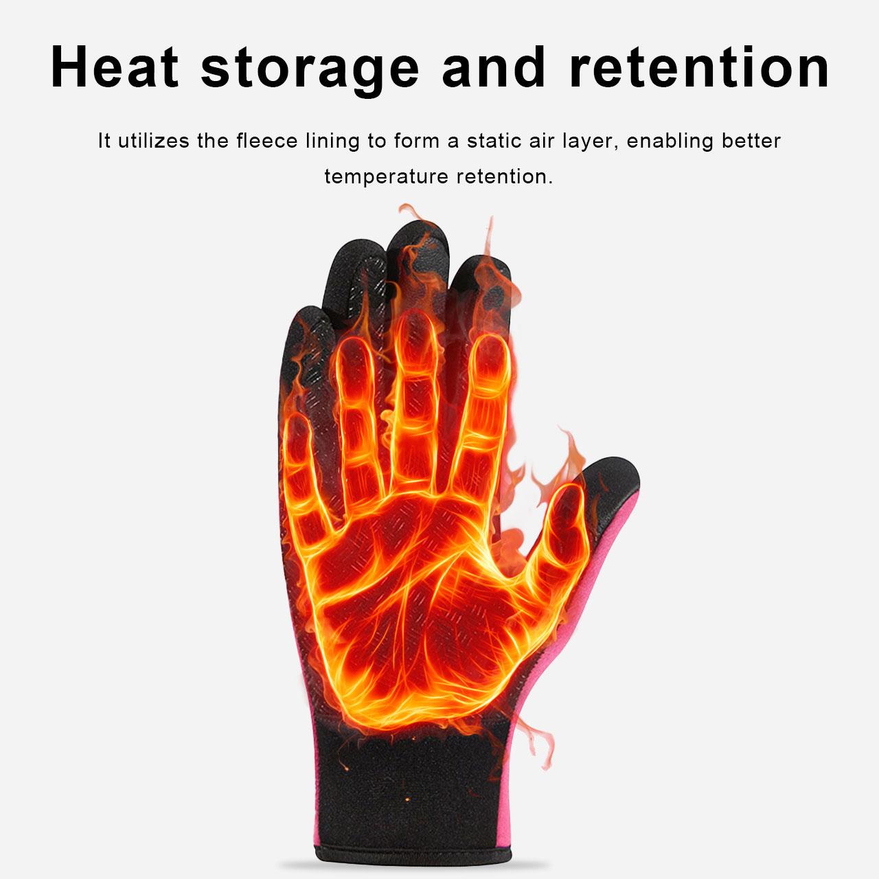 Winter Warm Touch Screen Gloves for Men & Women Windproof Waterproof Cycling Fishing Outdoor Work Sports Black Gray Pink Hand Cover with Touchscreen Fingers & Anti-Slip Palm Winter Warm Touch Screen Gloves for Men & Women Windproof Waterproof Cycling Fishing Outdoor Work Sports Black Gray Pink Hand Cover with Touchscreen Fingers & Anti-Slip Palm