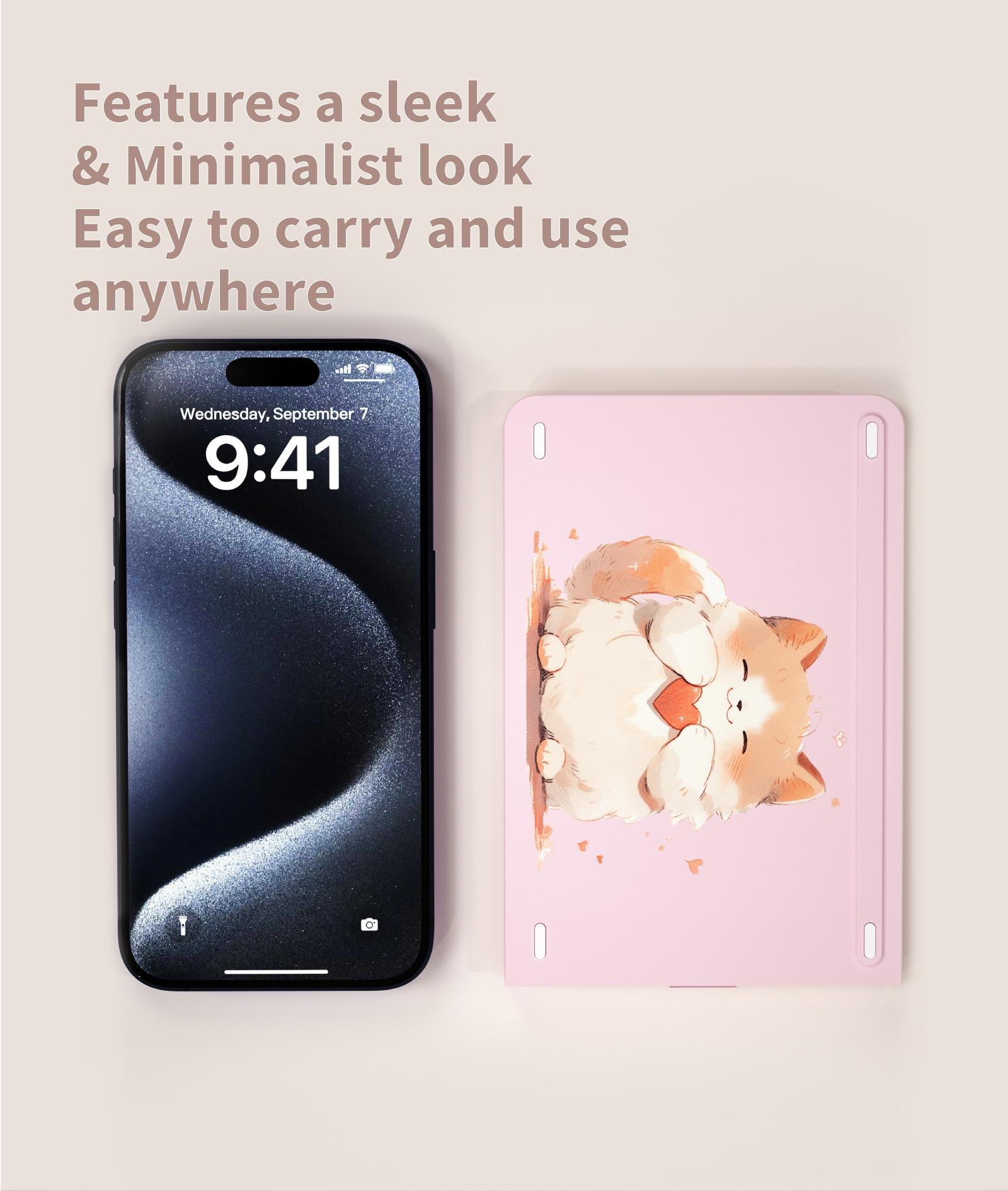 MOFii 1 Pack Retro Art Foldable Bluetooth Keyboard, Rechargeable Portable Wireless Keyboard, Universal for Laptop Tablet, US QWERTY Layout