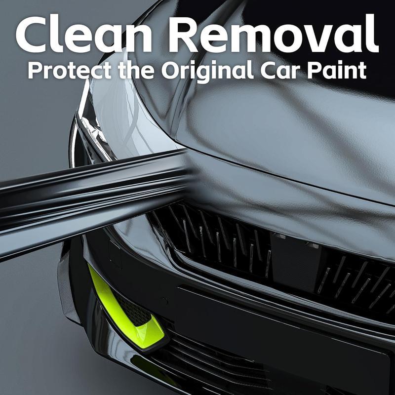 RAVOONY 60" x 12" Universal Gloss Black Vinyl Wrap Air Release Film for Cars Motorcycles Laptops Furniture with Tools Included UV-Resistant Easy Application Longevity Bumper Sticker