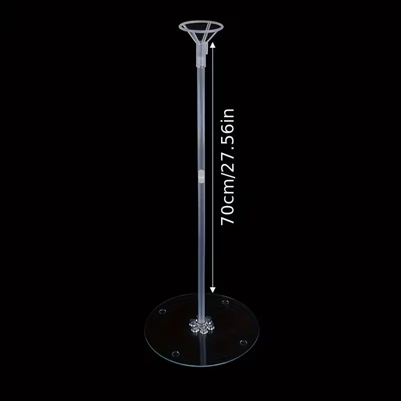 Balloon Column Set with Adjustable Height Transparent Balloon Sticks and Base, Perfect for Weddings Birthdays Baby Showers Engagements New Year Valentine's Day Mother's Day Party Decorations, Balloon Party Supplies